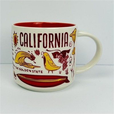 Starbucks Been There Series California Mug Red Interior BWC 18
