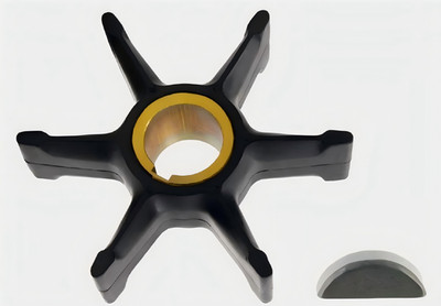 0777213 Water Pump Impeller with Key for Evinrude Johnson 55 HP Outboard 18-3083