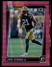 2021 Donruss Optic Eric Stokes Rookie #251 Pink Green Bay Packers