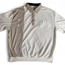 Classics by Palmland Banded Bottom Polo Shirt Vtg