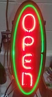 Vintage Fallon Real Neon Open Sign 29"x11" Oval Business Bar Just A Lil Dusty