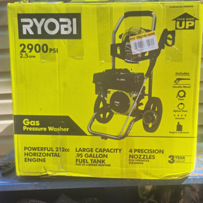 #ad Ryobi RY802925 Gas Pressure Washer 2900 PSI 2.5 GPM 212cc Quick Connect $269.95