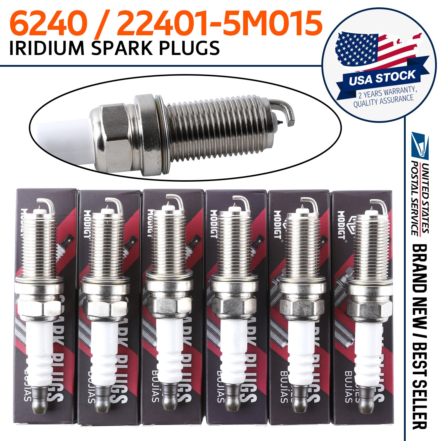6X For NGK Iridium Spark Plugs For VQ35 VQ40 3.5L 4.0L PLFR5A11 22401-5M015 US