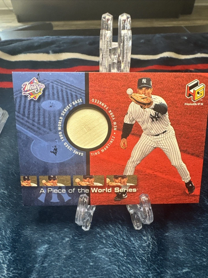 Tarjeta Tino Martinez 2000 Upper Deck HoloGrFX A Piece of the World Series #PS7 🔥 Foto 2 de 3