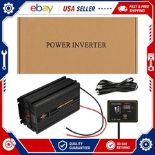 4000W Car Power Inverter DC 12V To AC 120V Pure Sine Wave Solar Converter USA