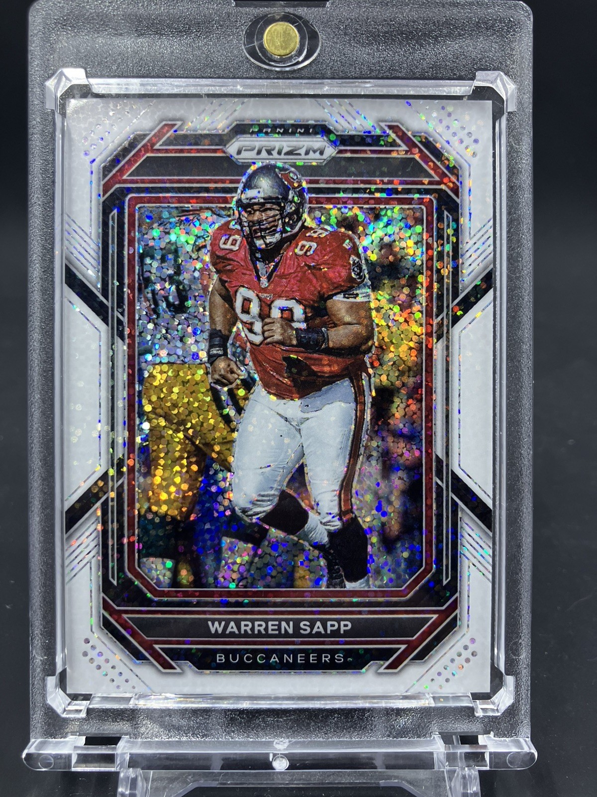 Warren Sapp 2022 Panini #282 White Sparkle Tampa Bay Buccaneers