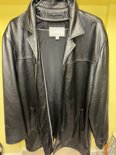 Wilsons Leder M. Julian braune Lederjacke Größe L Reißverschluss Vintage - Bild 1 von 16