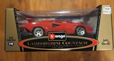 Bburago 1988 Lamborghini Countach 5000 Quattrovalvole | 1/18 Scale Red