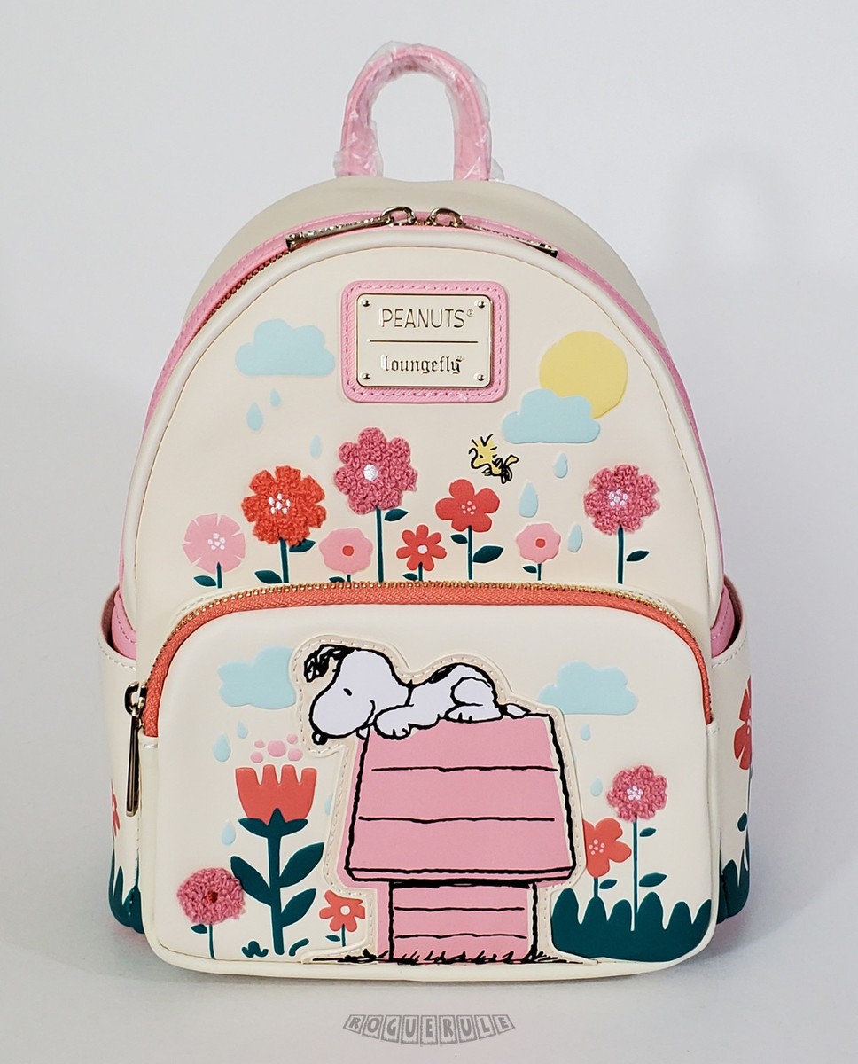 ?Loungefly Peanuts Snoopy Doghouse Floral Mini Backpack  display picture 2