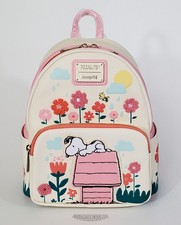 Loungefly Peanuts Snoopy Doghouse Floral Mini Backpack - Exclusive - New