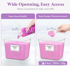Lifewit Laundry Pods Container with Lid/Scoops/Stickers - ONLY 1 CONTAINER