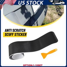 Carbon Fiber Rear Bumper Trunk Protector Corner Trim Sticker Accessories 1-5X