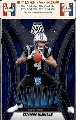 2025 Panini Mosaic #6 Tetairoa McMillan Elevate Carolina Panthers