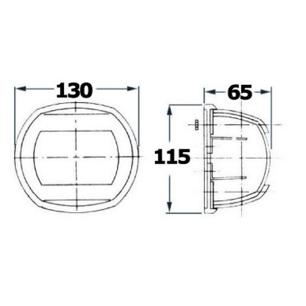 Maxi 20 Navigationslicht Weiß 24 V/112,5° Grun - 1 Pc Osculati - 11.411.32-image