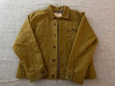 NWOT Filson Tin Cloth Short Lined Cruiser Jacket - Tan - Large