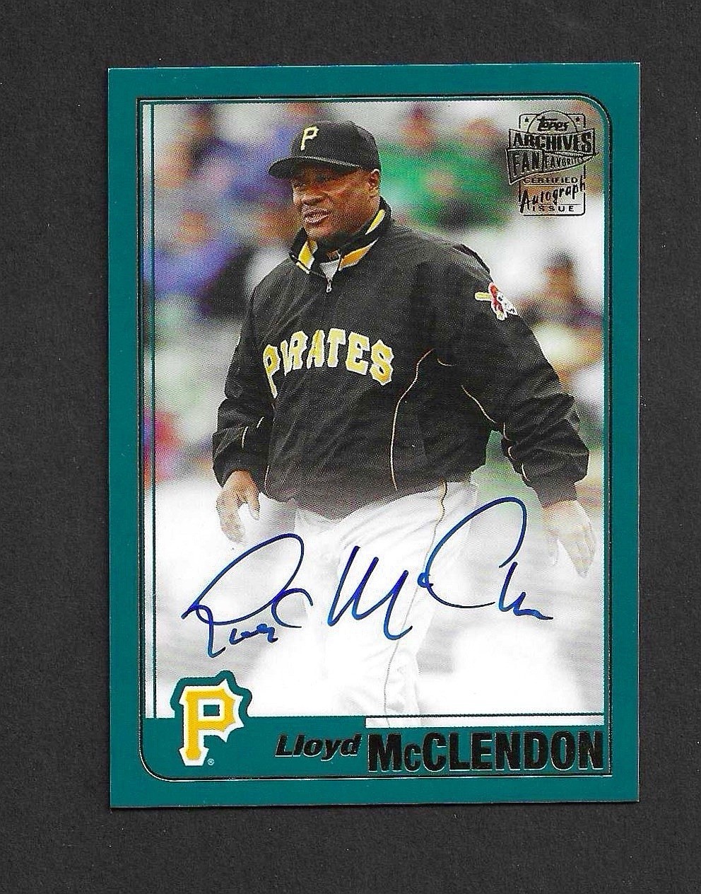 LLOYD MCCLENDON 2020 Topps Archives Fan Favorites #FFA-LM Auto Pirates