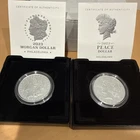 2023 P Morgan  & P Peace Silver Dollars Uncirculated in U.S. Mint Box’s and COA