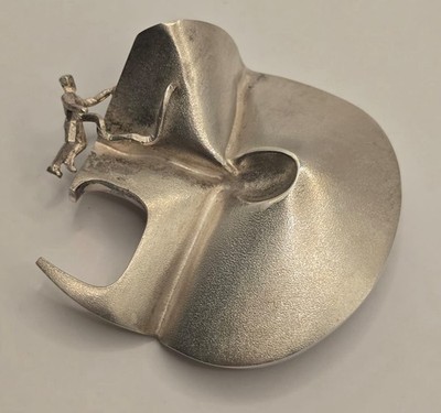 Björn Weckström Lapponia Brosche aus 925er Silber Maßiv 56 X 61 mm - 44,7 Gramm