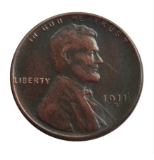 1911-S Lincoln Wheat Cent Penny---As shown in the figure