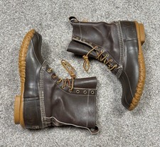 Vintage LL Bean 10" Boots Men s Size 10 06009 Brown Duck Maine USA Waterproof