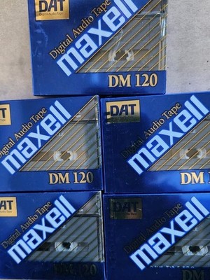 (5) Maxell  DM 120 Digital Audio Tape 