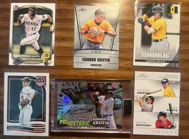 Wild Card Dino-Might 2024 Konnor Griffin Rookie Autograph 6 Card Lot