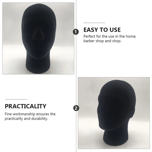 2 Pcs Foam Mannequin Head Male Model Manikins for Hats Wig Display - Picture 12 of 12