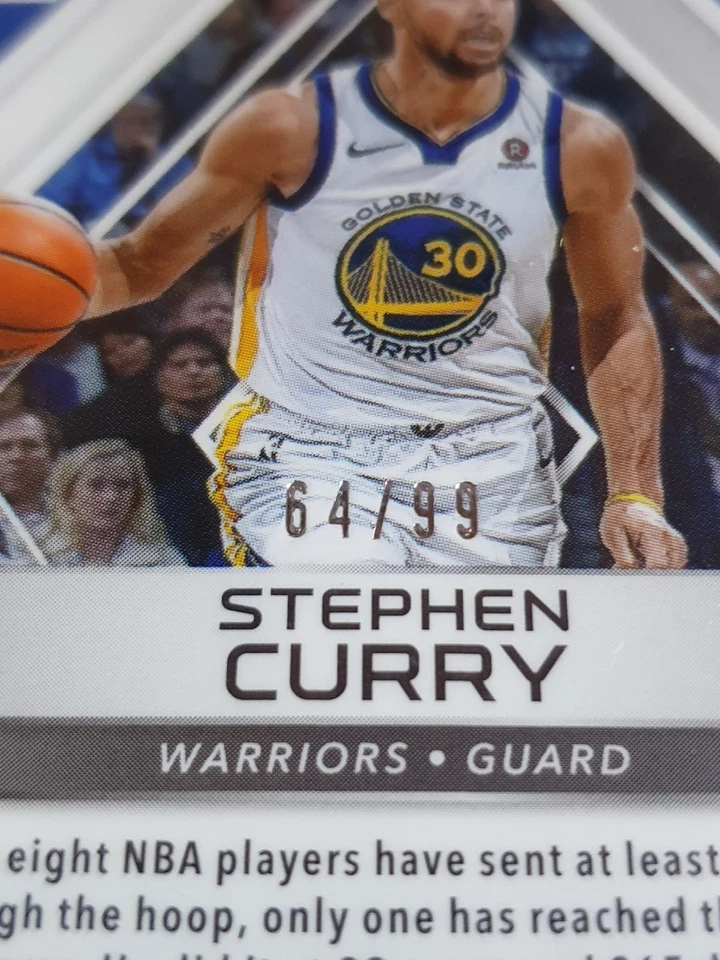 2017 Panini Spectra Stephen Curry #85 NEON BLUE /99 Prizm - PSA 9 (POP 4) - Image 2 of 3