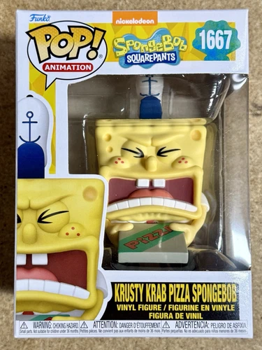 Funko Pop! Animation Krusty Krab Pizza Spongebob #1667 SquarePants 25 Years 2024