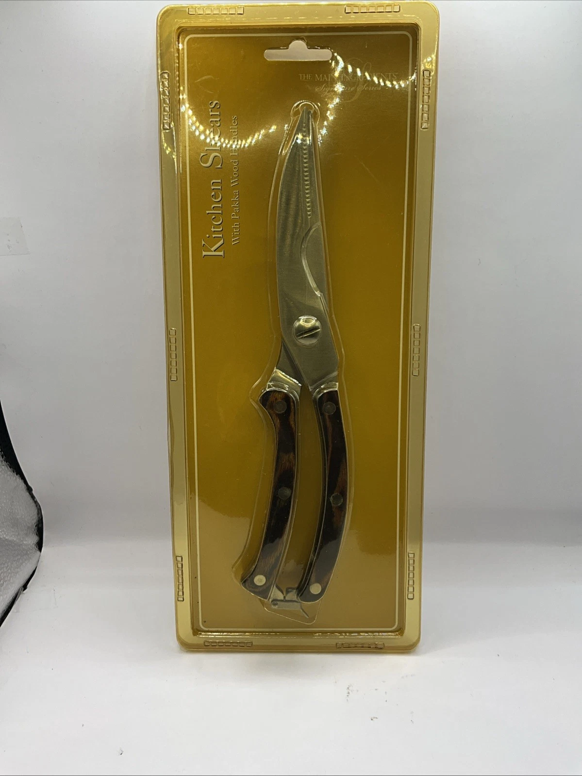 The Main Ingredients Kitchen Shears with Pakka Wood Handles Vintage with Lock 1