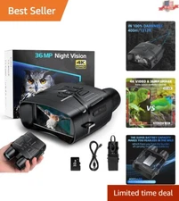 Ultra-Clear 4K Night Vision Binoculars with Adjustable IR for Outdoor Adventures