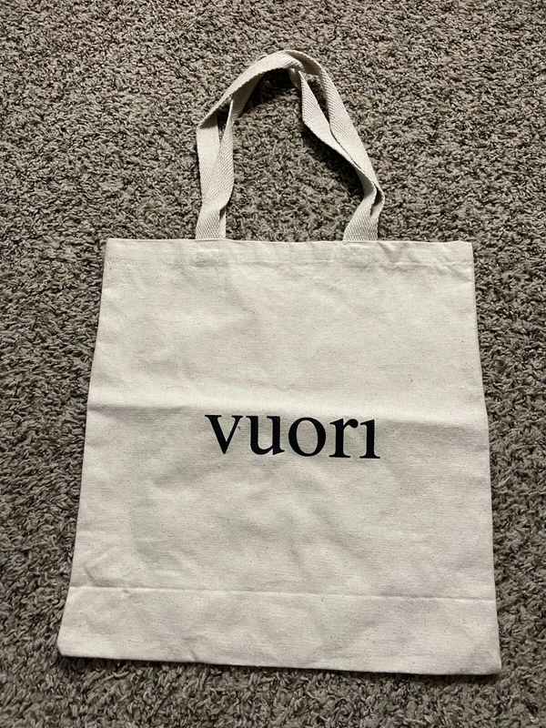 vuori tote bag canvas the rise the shine 