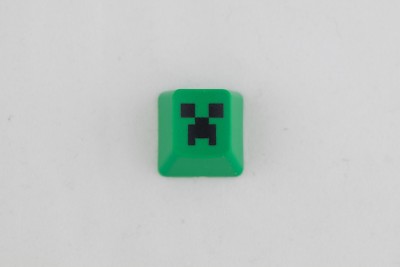 Creeper R1 1u Cherry MX Keycap, ABS Double shot, green/black novelty keys