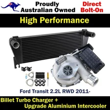 Upgrade Billet Turbo+70mm Intercooler For Ford Transit 2.2L RWD 2011-