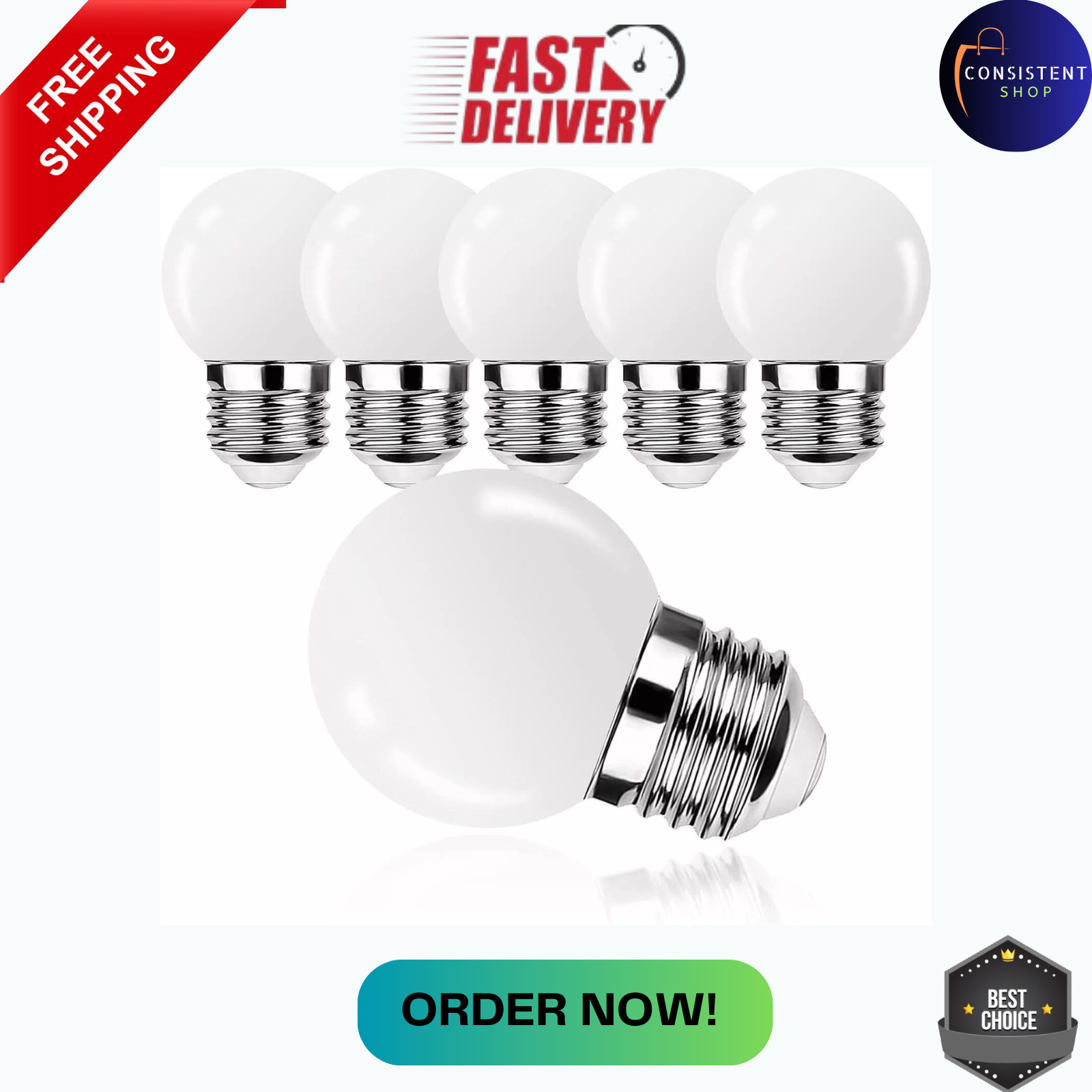 E26 LED Light Bulb,G14 1W,1 Watt Small Night Light Bulbs,300