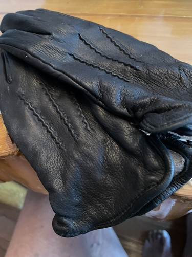 Hirschlederhandschuhe - Unisex schwarz WEICH - Größe Small Ref Glove 6 - Bild 4 von 10