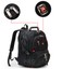 thumbnail 4 - Men's Travel 15" Laptop Backpack Shoulder Bag Swiss Hiking School Bag Rucksack