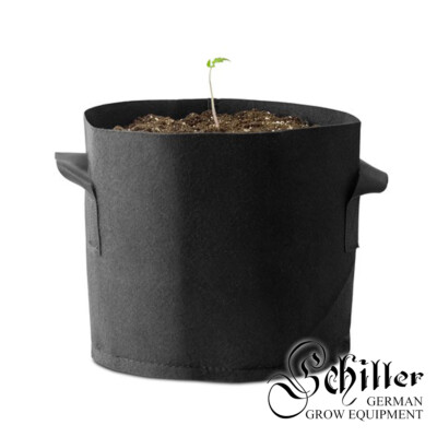 Stofftopf 9 Liter - Grow Bag Round Pflanzsäcke mit Henkeln Pflanztasche