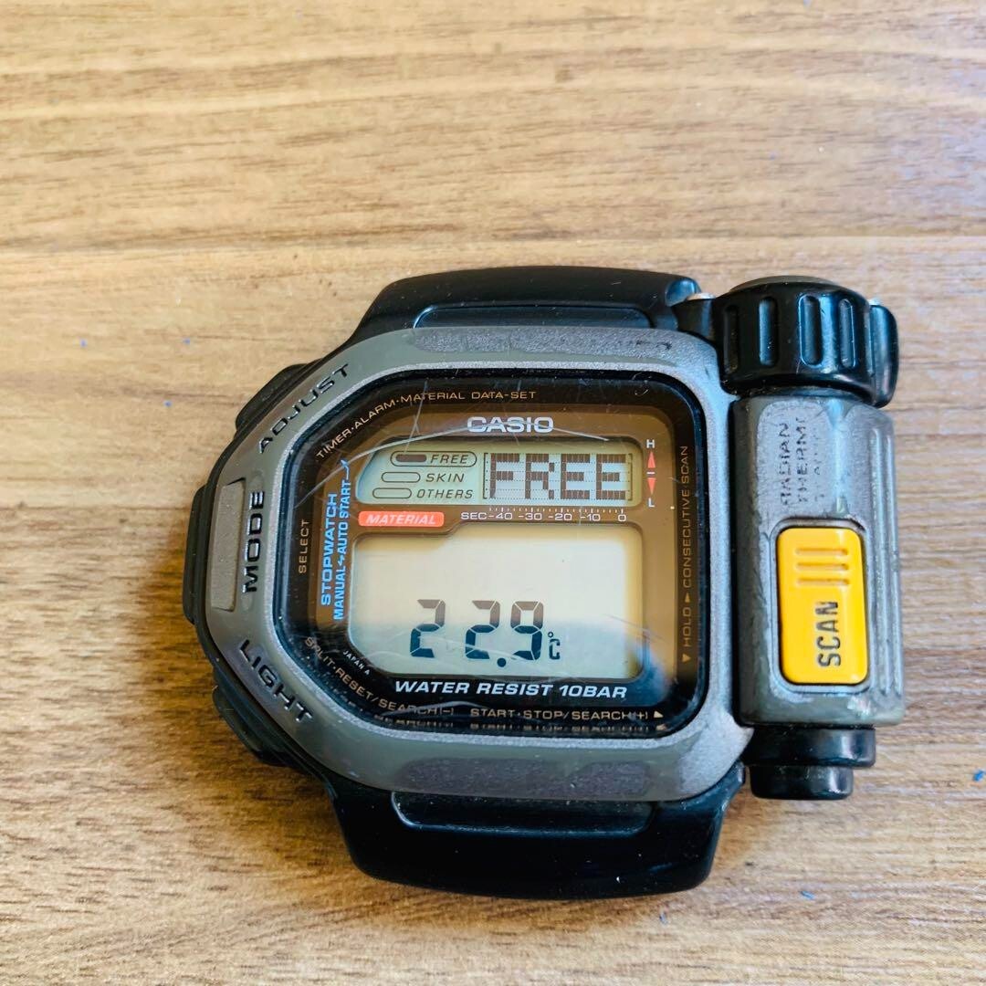Rare CASIO TSR-100 Thermo Scanner digital watch men from Rare CASIO TSR-100 Thermo Scanner digital watch men from