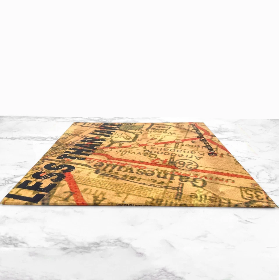 Less Than Jake • Borders & Boundaries [VINYL LP] 2000 First Pressing! •Fat Wreck - Image 3 of 4