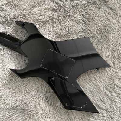 7-String Black Warlock Extreme Electric Guitar Solid Black