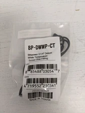 Bitspower G1/4" Temperature Sensor Stop Fitting, Deluxe White - New