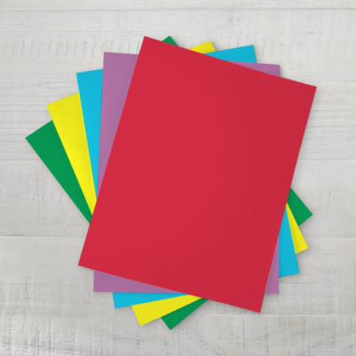 COLOR COPY PRINTER PAPER 150 Sheets Assorted Bright, 8.5 X 11, 24 Lb