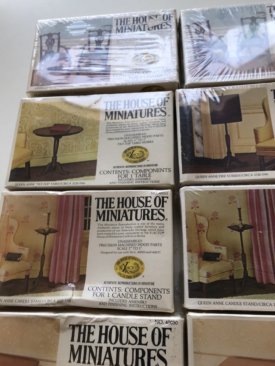 THE HOUSE OF MINIATURES ミニチュア 家具　アンティーク The House Of Miniatures Lot Of 6 DollHouse Furniture Kits