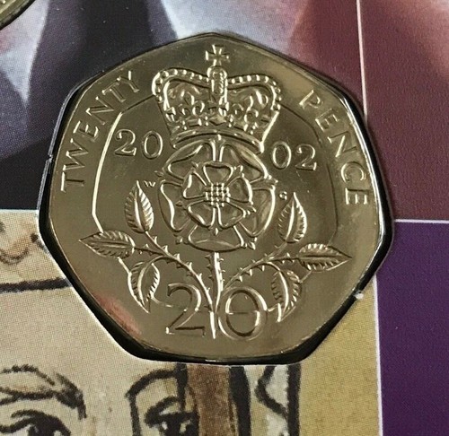 Simply Coins~ 2002 TWENTY 20 PENCE COIN BRILLIANT UNCIRCULATED BU - Picture 1 of 3