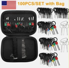 Car Pin Ejector Wire Kit 100Pcs Extractor Terminal Removal Connector Puller Tool