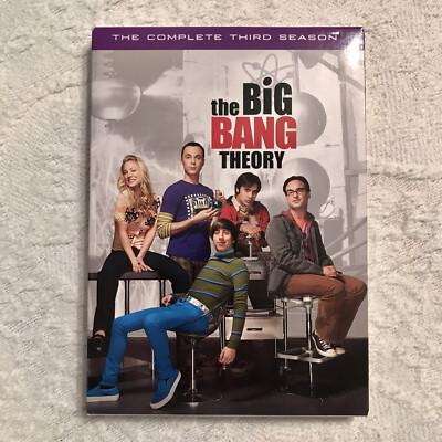The Big Bang Theory The Complete Third Season 3 DVD 2009 3-Disc Set TV Comedy