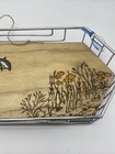 Pyrography Art Wood Burning Wall Hanging Tray Nautical Dolphins Fish — photo 4