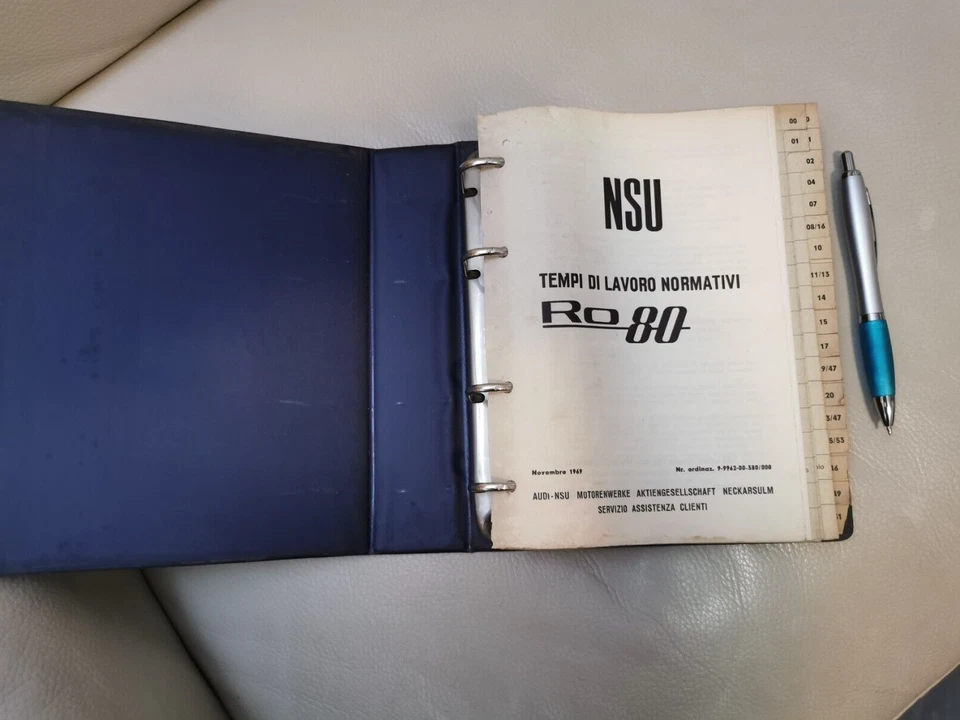 NSU RO 80 MANUALE TEMPI DI LAVORO - Immagine 2 di 4