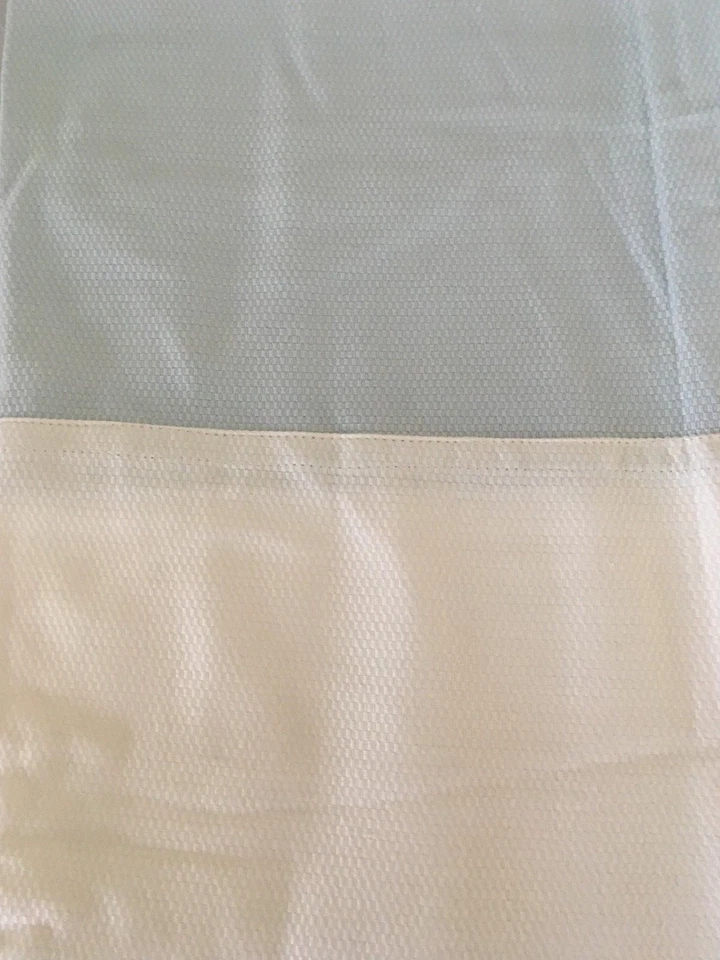 Shower Curtain PALE BLUE & WHITE Nicole Miller Honeymoon Suite Platinum NIP - Image 3 of 4